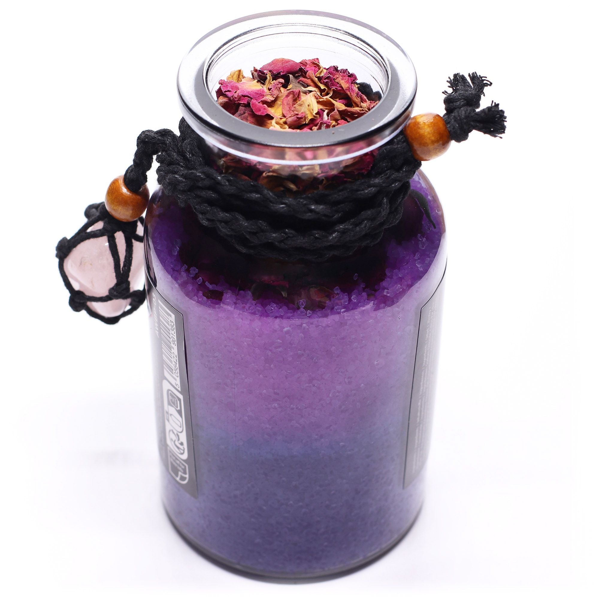 Amestec sare de baie Ancient Witch pentru iubire, cu Cuarț roz, 490g greutate totală