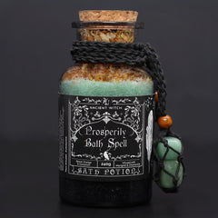 Amestec sare de baie Ancient Witch pentru Prosperitate, cu Cristal Aventurin, 490 g