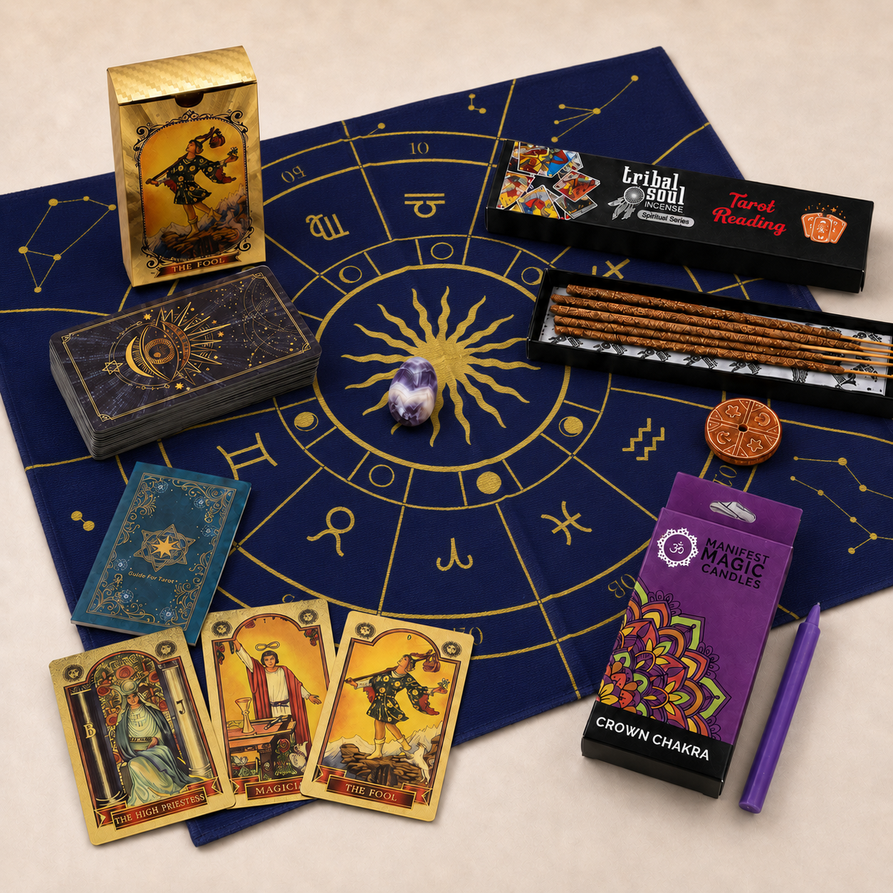 Kit complet pentru Citirea Tarotului – 5 produse