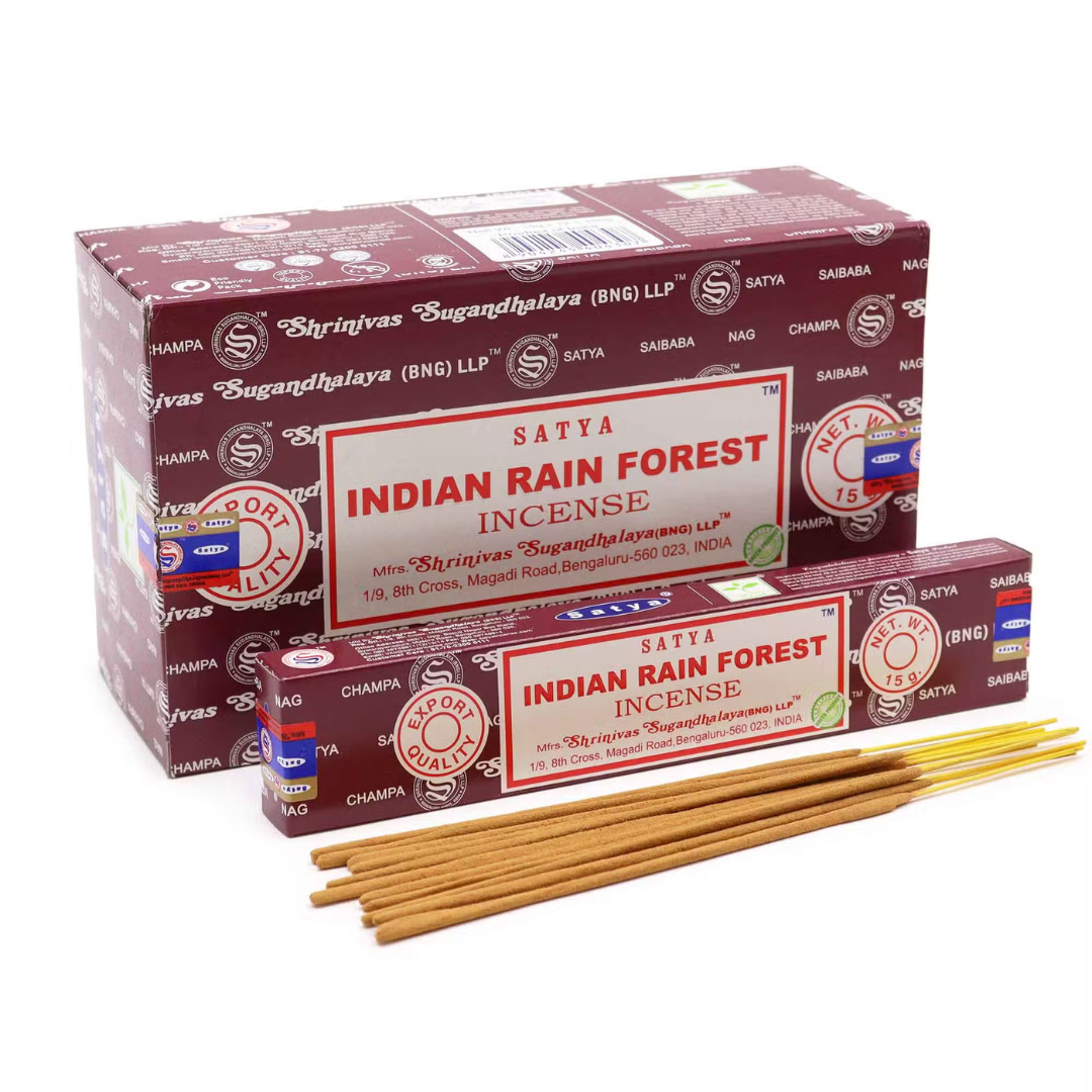 Bețișoare parfumate naturale, Satya Pădure Tropicală Indiană, 15 g, aprox 15 bucăți