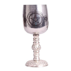 Potir ritualic cu Pentaclu pentru altar și practici spirituale – 16 cm