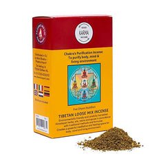 Pudră de tămâie tibetană pentru purificarea și echilibrarea chakrelor - pachet 130-140g fabricat manual în Nepal