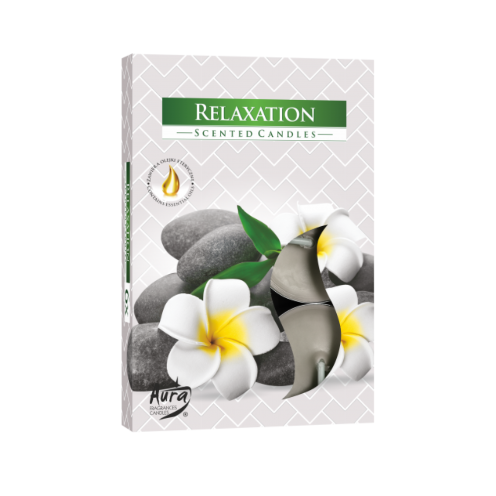 Set 6 Lumânări tip pastilă pentru ritualuri de relaxare