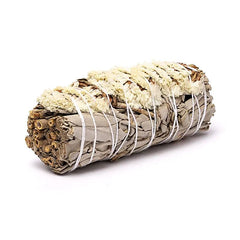 Mănunchi de Salvie Albă cu Flori Albe Sinuata pentru Fumigații – aprox. 11 cm