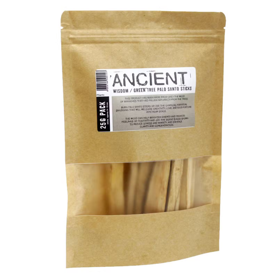 Bețișoare de lemn Palo Santo - 25 grame (3-4 bucăți)