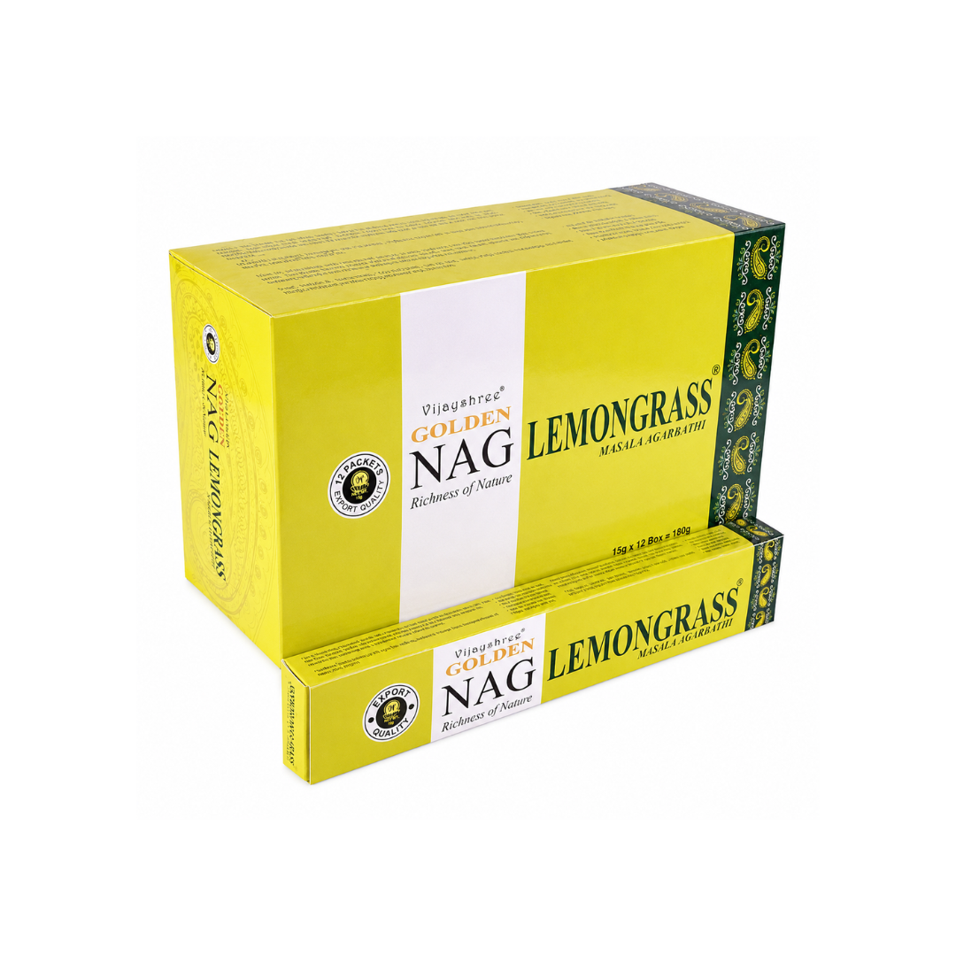 Bețișoare parfumate naturale, Golden Nag Citronellă, 15 g, aprox 15 bucăți