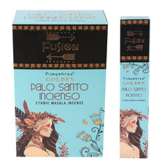 Bețișoare parfumate Golden Palo Santo & Tămâie purificare și liniște