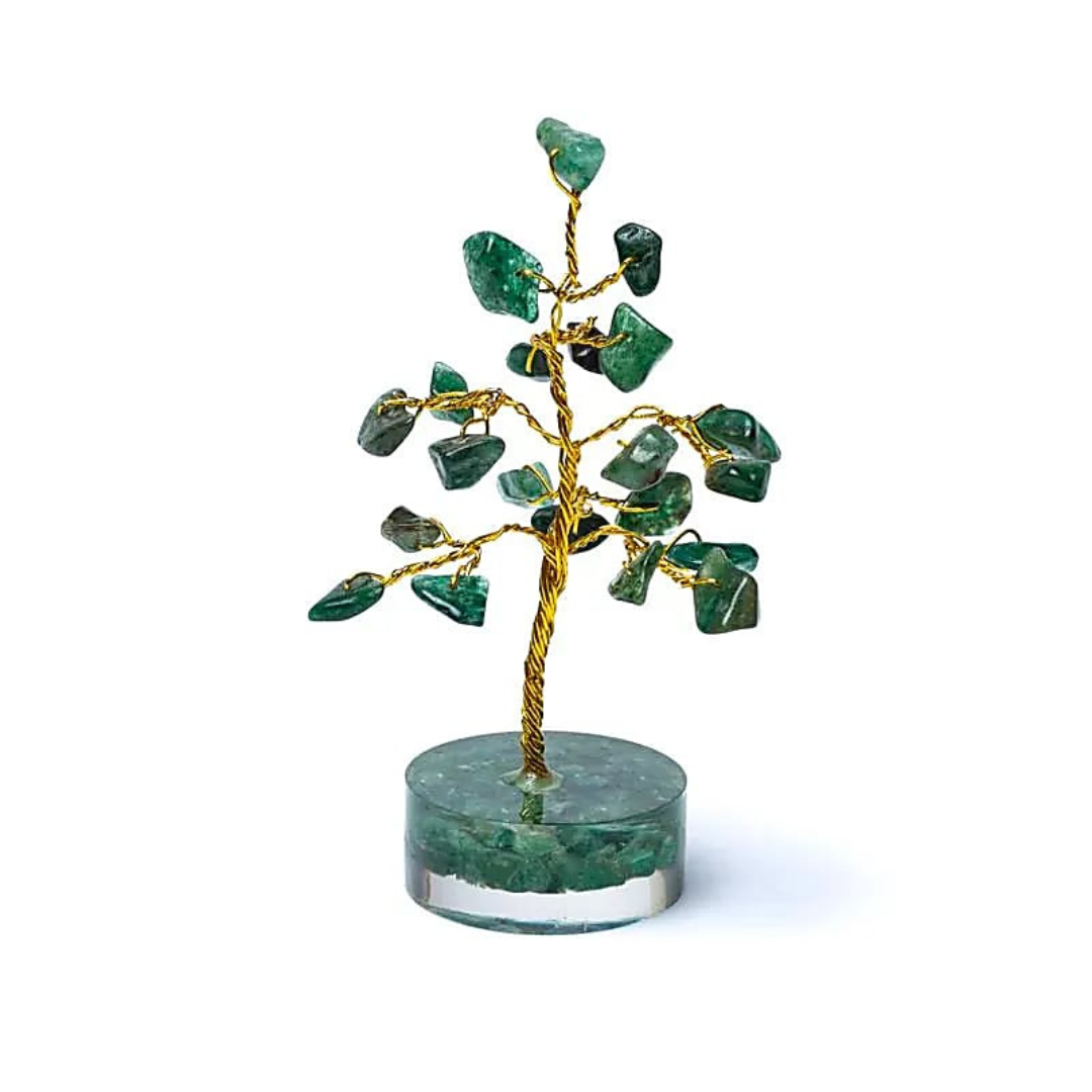 Copăcel din cristale cu Aventurin Verde – Arborele Vieții pentru noroc, prosperitate și optimism (aprox. 6 cm)