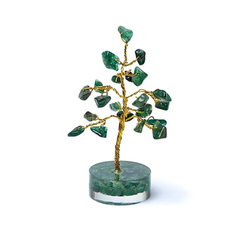 Copăcel din cristale cu Aventurin Verde – Arborele Vieții pentru noroc, prosperitate și optimism (aprox. 6 cm)