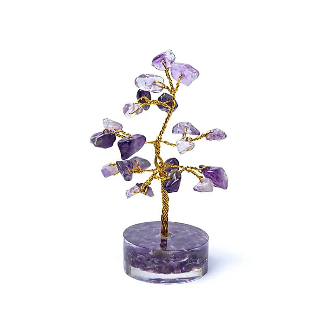 Copăcel din cristale cu Ametist – Arborele Vieții pentru calm, intuiție și echilibru interior (aprox 6 cm)