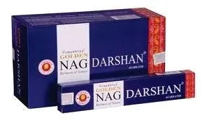 Bețișoare parfumate naturale, Golden Nag - Darshan, 15 g, aprox 15 bucăți