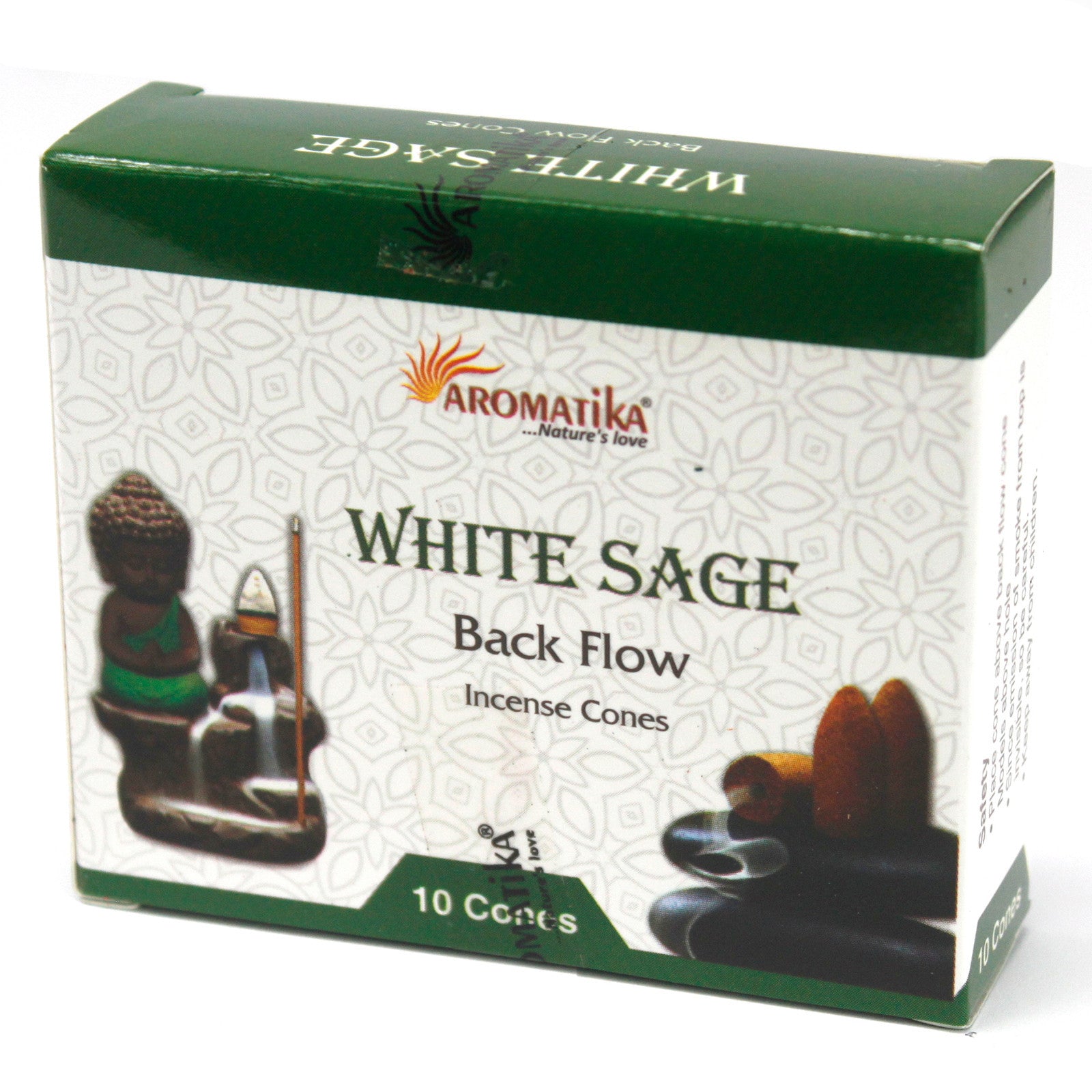 Conuri parfumate Salvie Albă White Sage fum curgător pentru purificare energetică și ritualuri de smudging